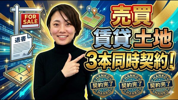 借地権付き物件の売買と賃貸を3本立て同時契約で成約させた事例